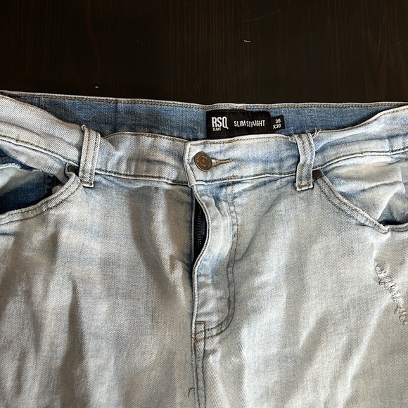 RSQ slim straight distressed jeans - Picture 3 of 7